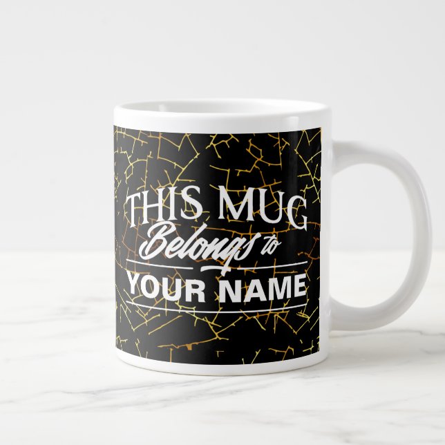 Grande Tasse Cette Mug Appartient À VOTRE NOM. (Droite)