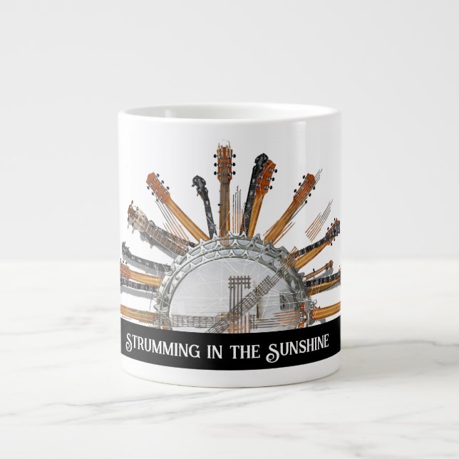 GRANDE TASSE CHAÎNES DE GUITARE AU SOLEIL (Devant)