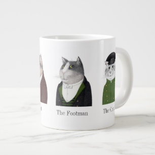 Grande Tasse CHAÎNES HOMMES Grosse Mug Blanc + Texte