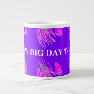 Grande Tasse Chaleureux violet et rose profitez de votre grand