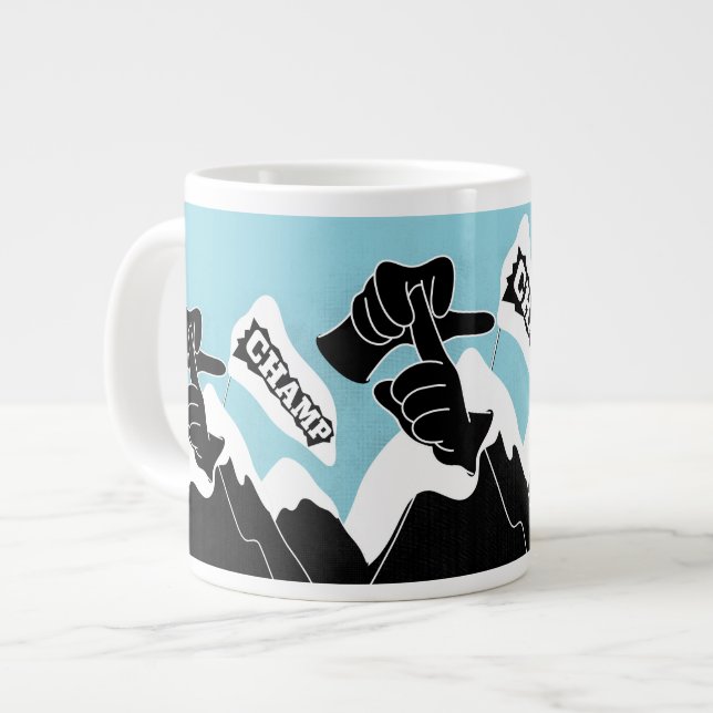 Grande Tasse Champ - Conception ASL (Devant gauche)