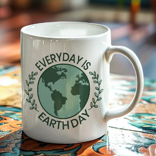 Grande Tasse Chaque Jour Est Le Jour De La Terre - Amoureux Vin