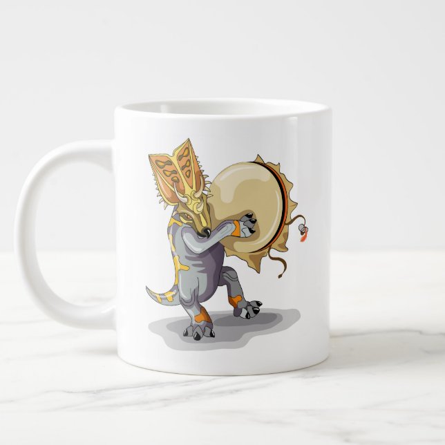 Grande Tasse Chasmosaurus Dansant Un Rituel De Shaman (Gauche)