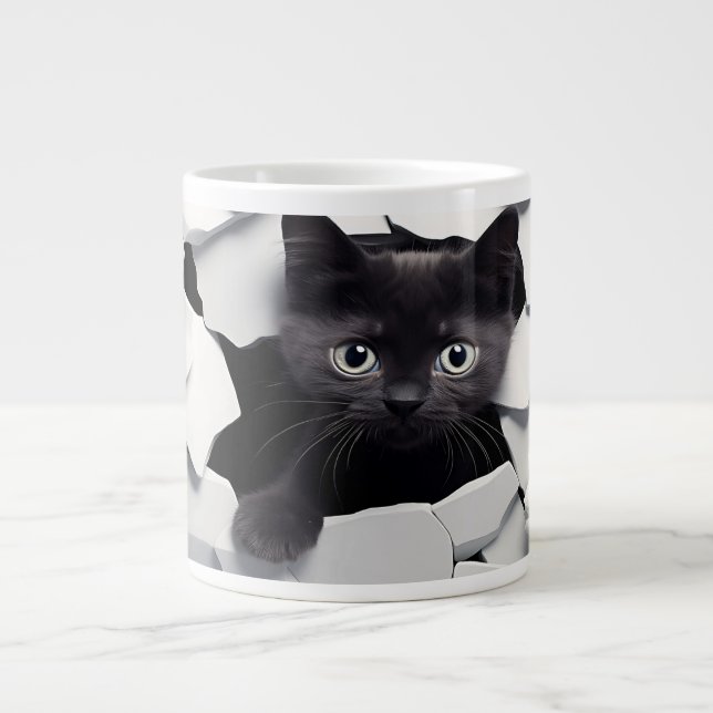 Grande Tasse Chat noir (Devant)