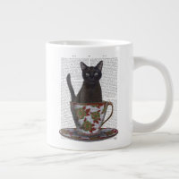 Chat noir en Teacup