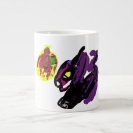 Grande Tasse Chat noir oui Automne