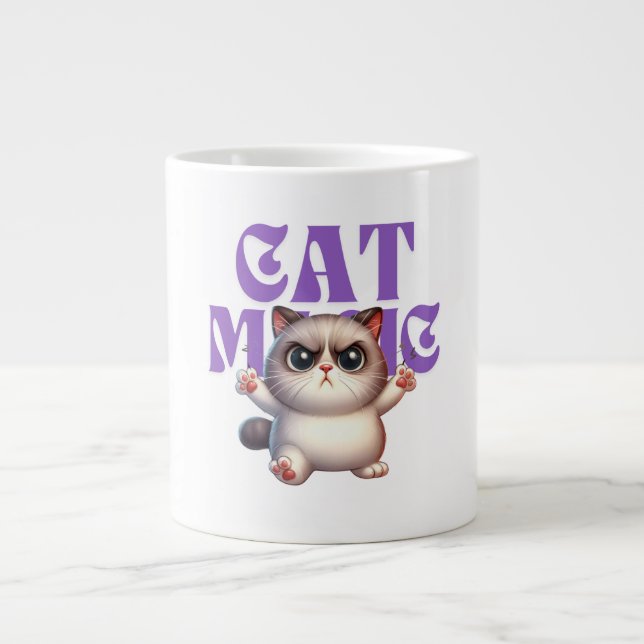 Grande Tasse Chat Power Specialty Mug (Devant)