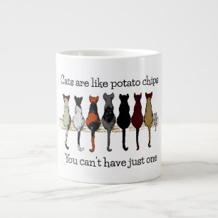 Grande Tasse Chats, Chats, Chats et une chatte gigantesque Mug 