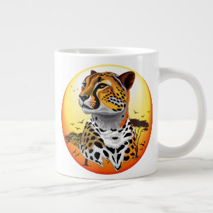 Grande Tasse Cheetah African Feline Wild Animal