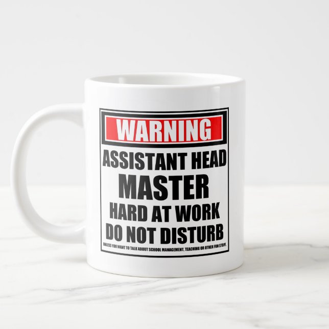 Grande Tasse Chef de l'adjoint d'avertissement au travail dur (Gauche)