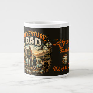 Grande Tasse Chemise Papa Aventurier – Camping Extérieur Vintag