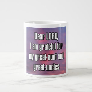 Grande Tasse Cher SEIGNEUR, je suis reconnaissant pour ma grand