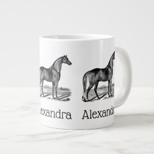 Grande Tasse Cheval debout vintage