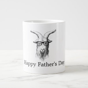 Grande Tasse Chèvre Hipster avec lunettes