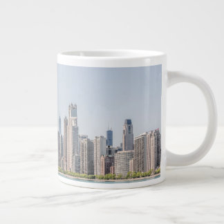 Grande Tasse Chicago Skyline Avec Le Lac Michigan