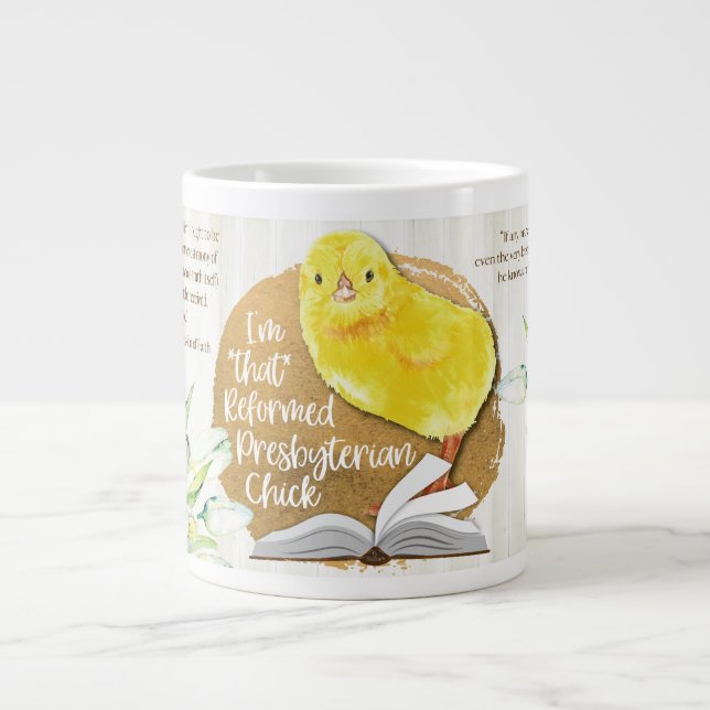 Grande Tasse "Chick presbytérien réformé" 20 oz. Christian Mug (Devant)