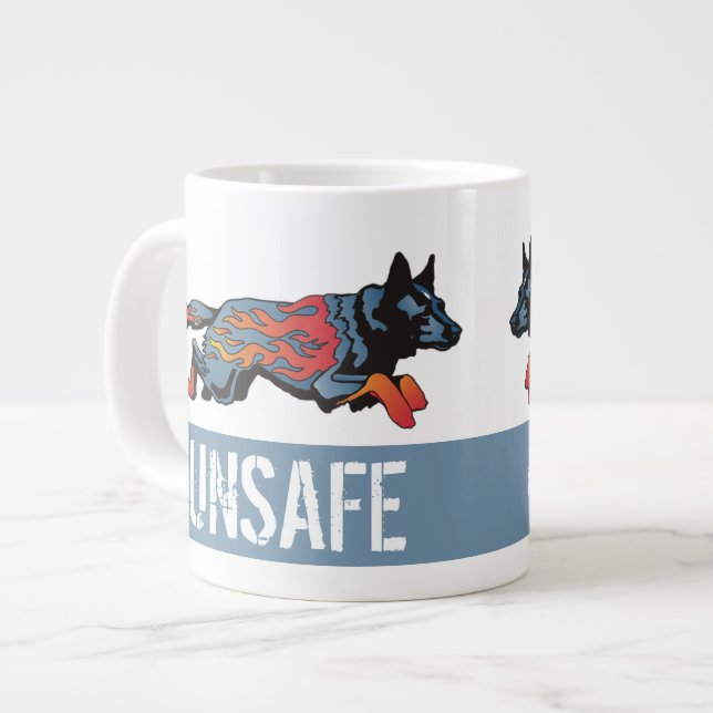 Grande Tasse Chien australien de bétail - peu sûr à toute (Devant gauche)