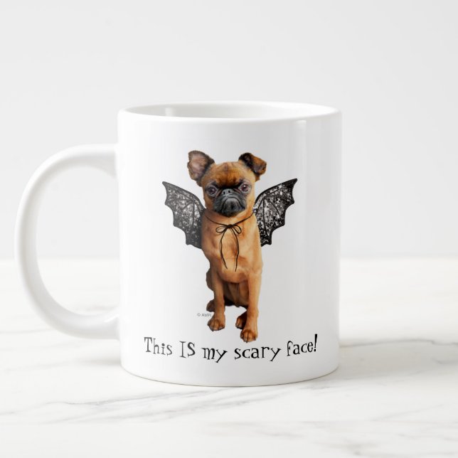 Grande Tasse Chien aux ailes de chauve-souris (Gauche)