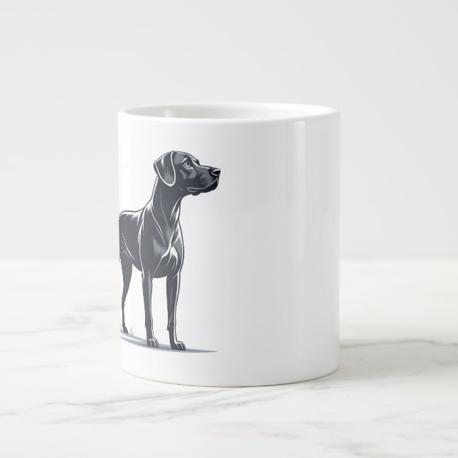 Grande Tasse Chien de mode amant mug (Devant)
