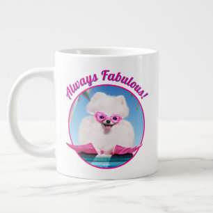 Grande Tasse Chien De Piscine En Palmes