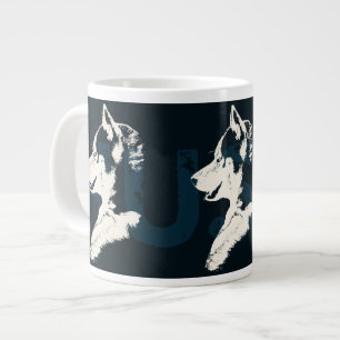 Grande Tasse Chien Husky Café Mug Sibérie Husky Sleg Chien Coup