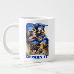 Grande Tasse Chiens et chats diplômés en photomaton