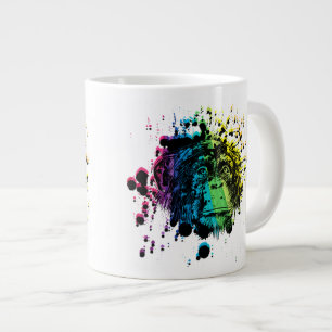 Grande Tasse Chimpanzé arc-en-ciel
