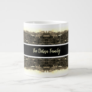 Grande Tasse Chine Ancien Canton ville