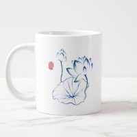 Chinoiserie Blue Lotus Inspirant Citation