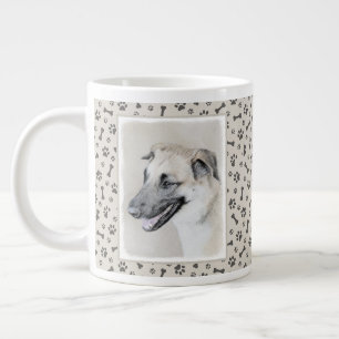 Grande Tasse Chinook (Helicopter Ears) Peinture - Dog Art
