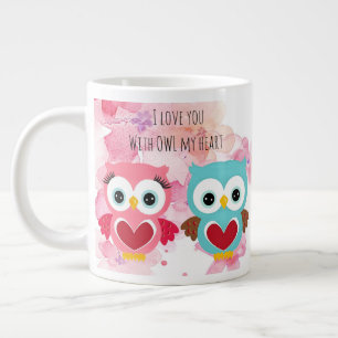 Grande Tasse Chouette mignonne toujours vous aimer