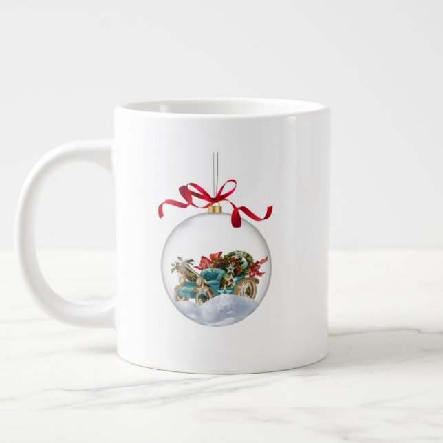 Grande Tasse Christmas Gift Mug – Holiday Coffee & Cocoa Cup fo (Gauche)