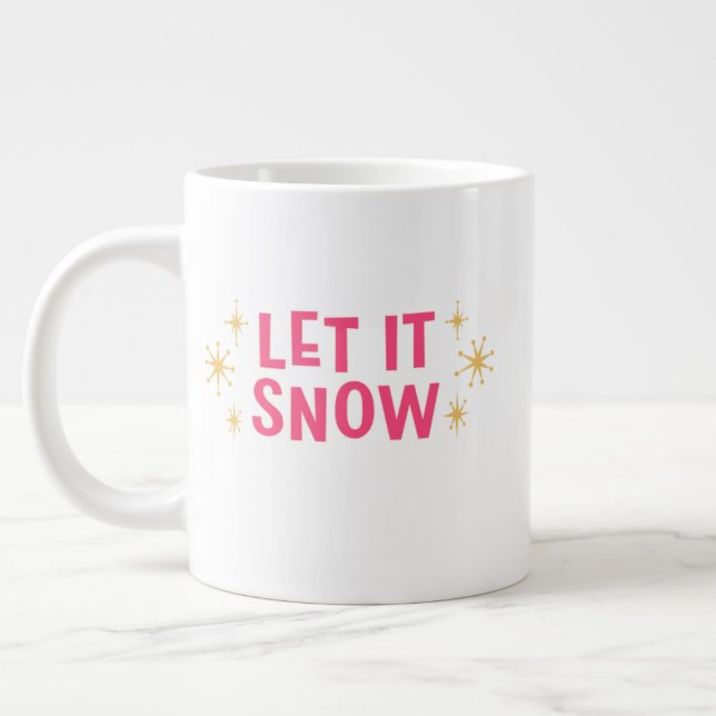 Grande Tasse Christmas Mug – Frosty Holiday Cocoa & Coffee Cup (Gauche)