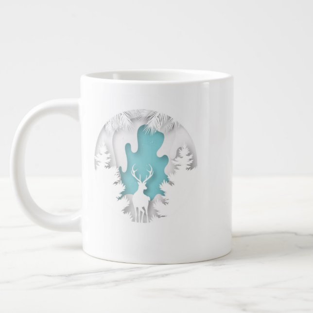 Grande Tasse Christmas Village Mug – Cozy Holiday Cocoa & Coffe (Gauche)