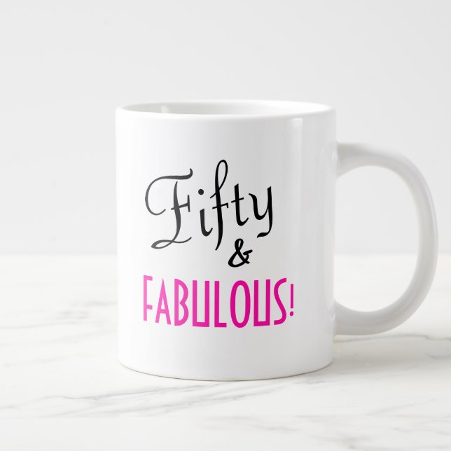 Grande Tasse Cinquante et FABULEUX ! 50e anniversaire commémora (Droite)