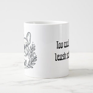 Grande Tasse Citation de l'école cool Bulldog Leash