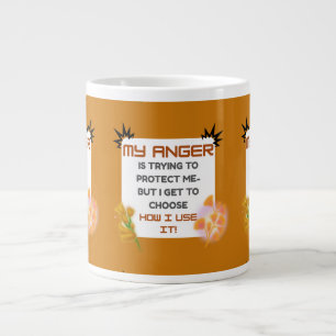Grande Tasse Citation de sensibilisation à la colère
