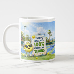 Grande Tasse Citation de tennis amusante pour les joueurs de te