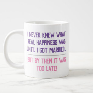Grande Tasse Citation drôle de vie mariée