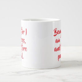 Grande Tasse Citation d'une femme sans peur personnalisée Scrip