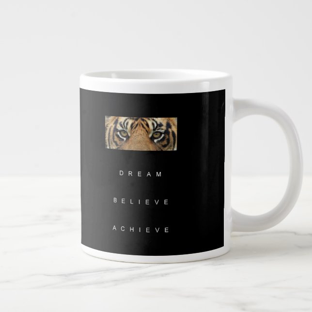 Grande Tasse Citation Modèle de succès Tiger motivationnel (Droite)