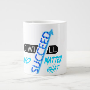 Grande Tasse Citation Motivante Je Réussirai Quoi Qu'il En Soit