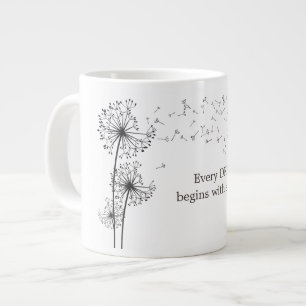 Grande Tasse Citation Vœu Pissenlit