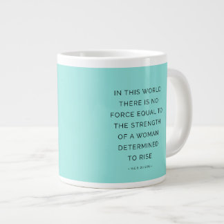 Grande Tasse Citations Turquoise des femmes inspirantes détermi