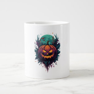 Grande Tasse Citrouille éffrayant en Pleine lune