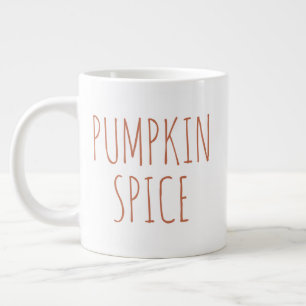 Grande Tasse "Citrouille Spice" Simple Moderne Agritourisme