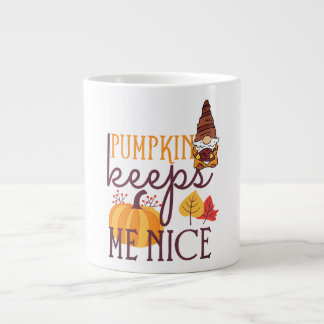 Grande Tasse Citrouilles d'automne, Citrouilles me gardent Nice