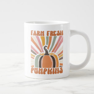 Grande Tasse Citrouilles frais de la ferme rétro