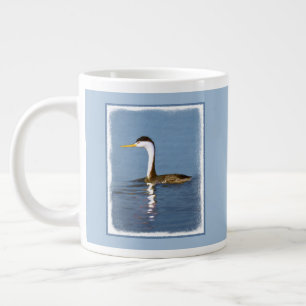 Grande Tasse Clark's Grebe Painting - Art original pour les ois