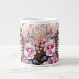 Grande Tasse Club Leopard & Roses